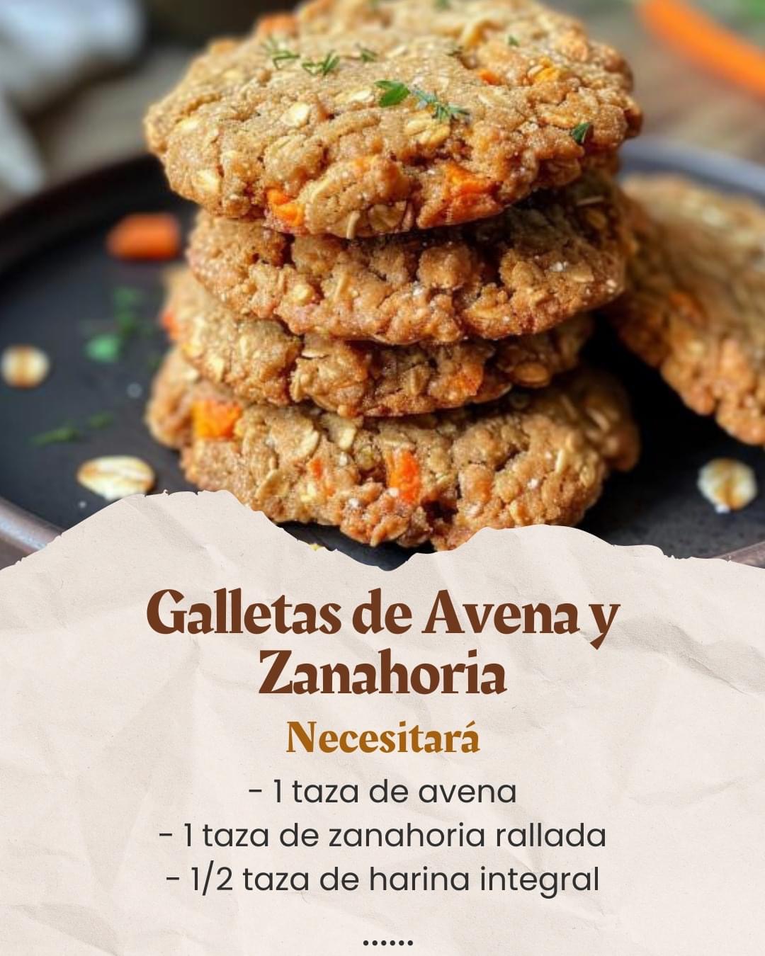 Galletas de Avena y Zanahoria