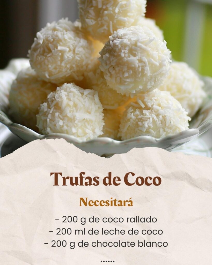 Trufas de Coco