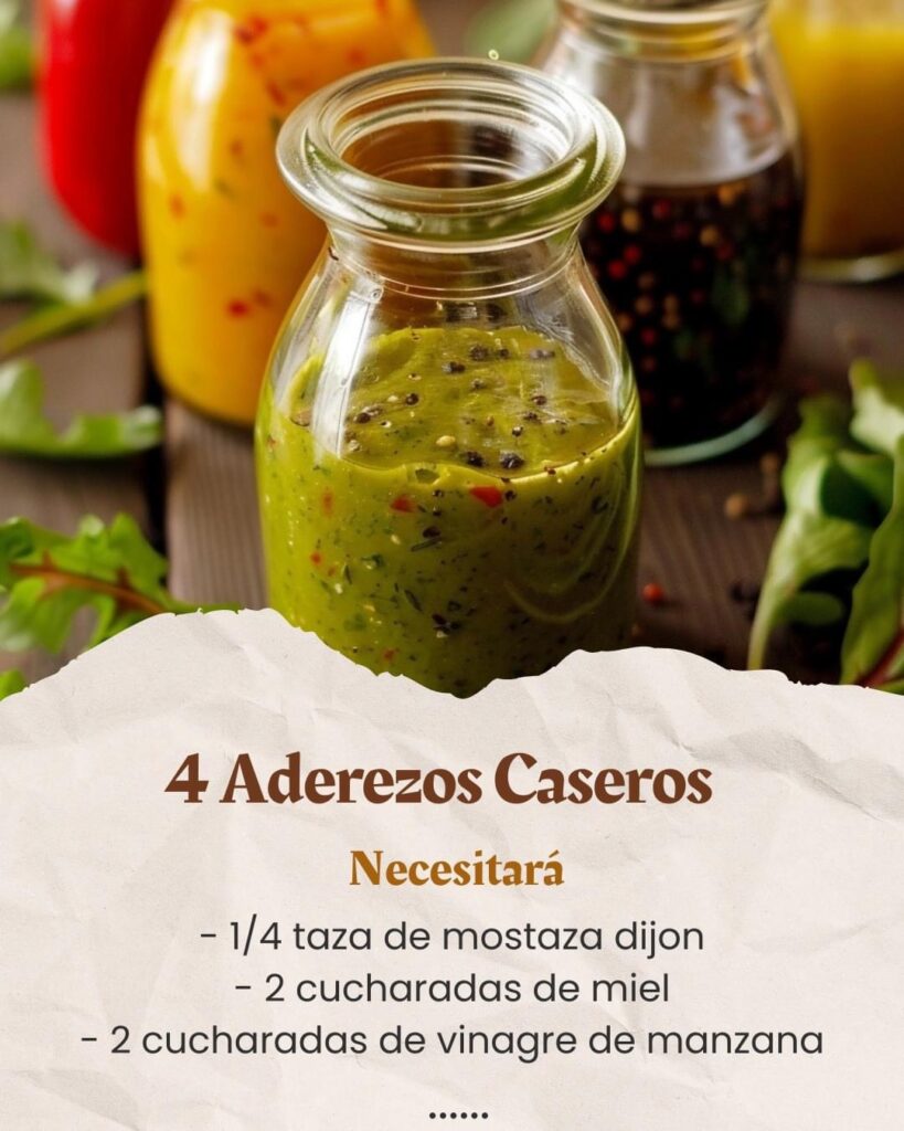 4 Aderezos Caseros