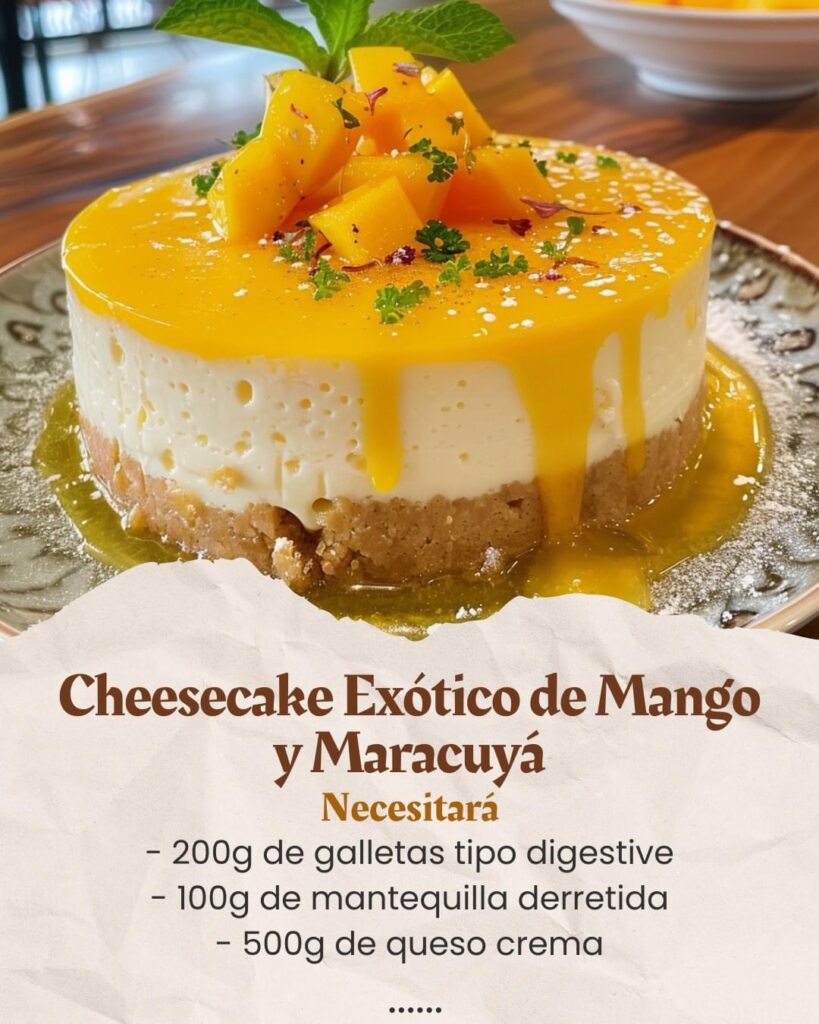 Cheesecake Exótico de Mango