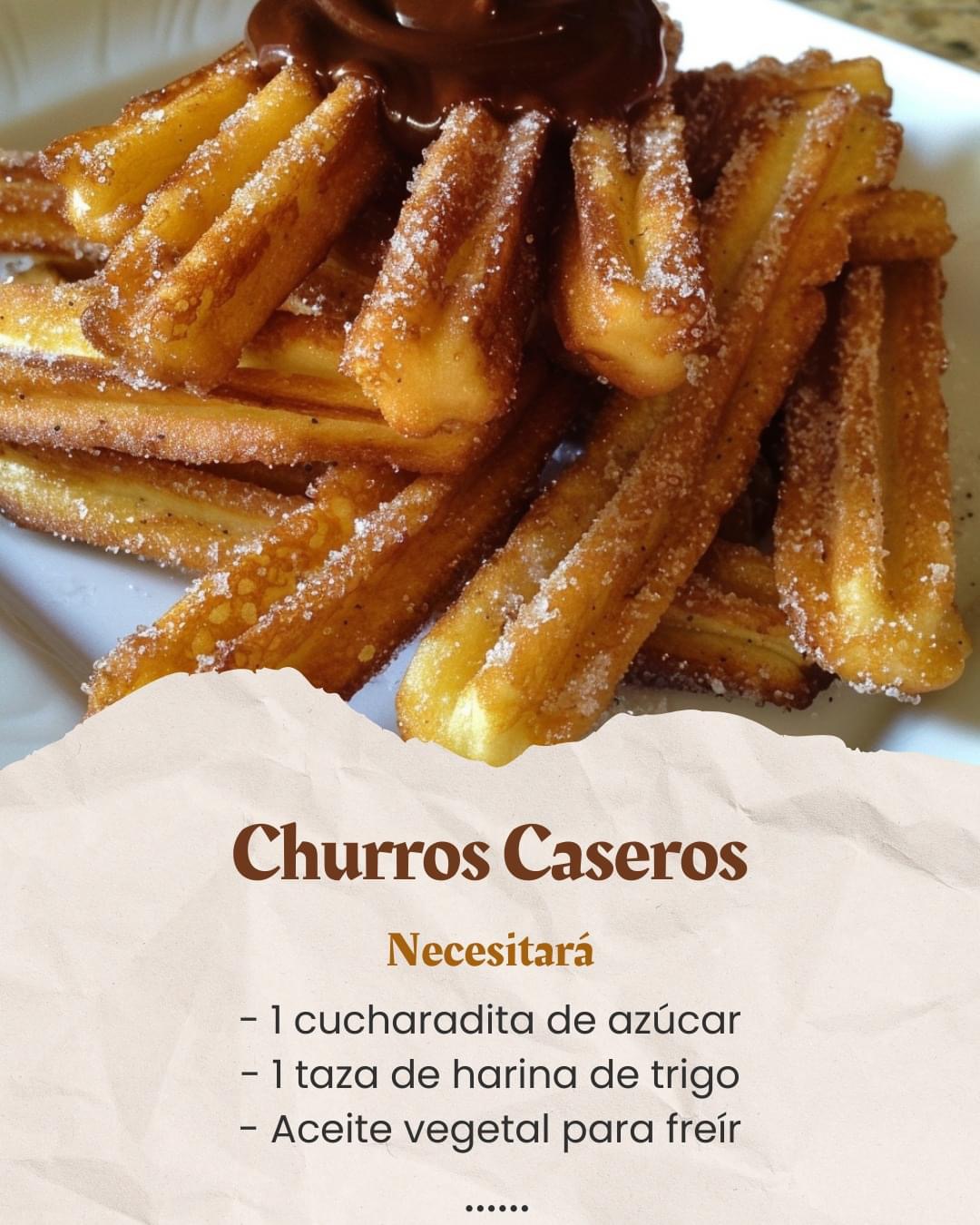 Deliciosos Churros Caseros con Azúcar y Canela