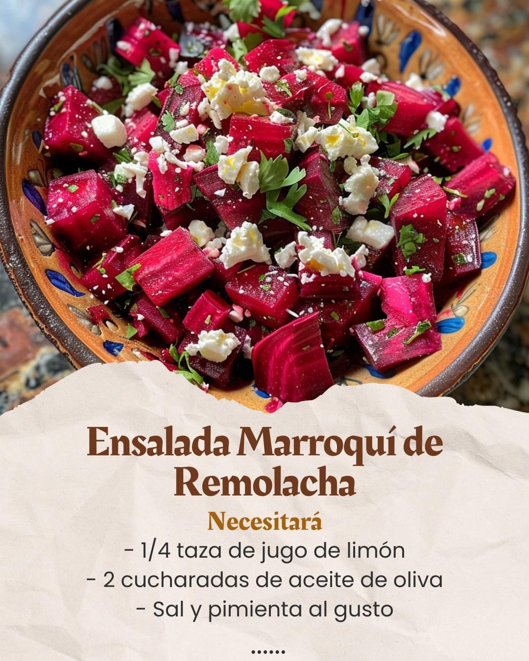Ensalada Exótica de Remolacha al Estilo Marroquí