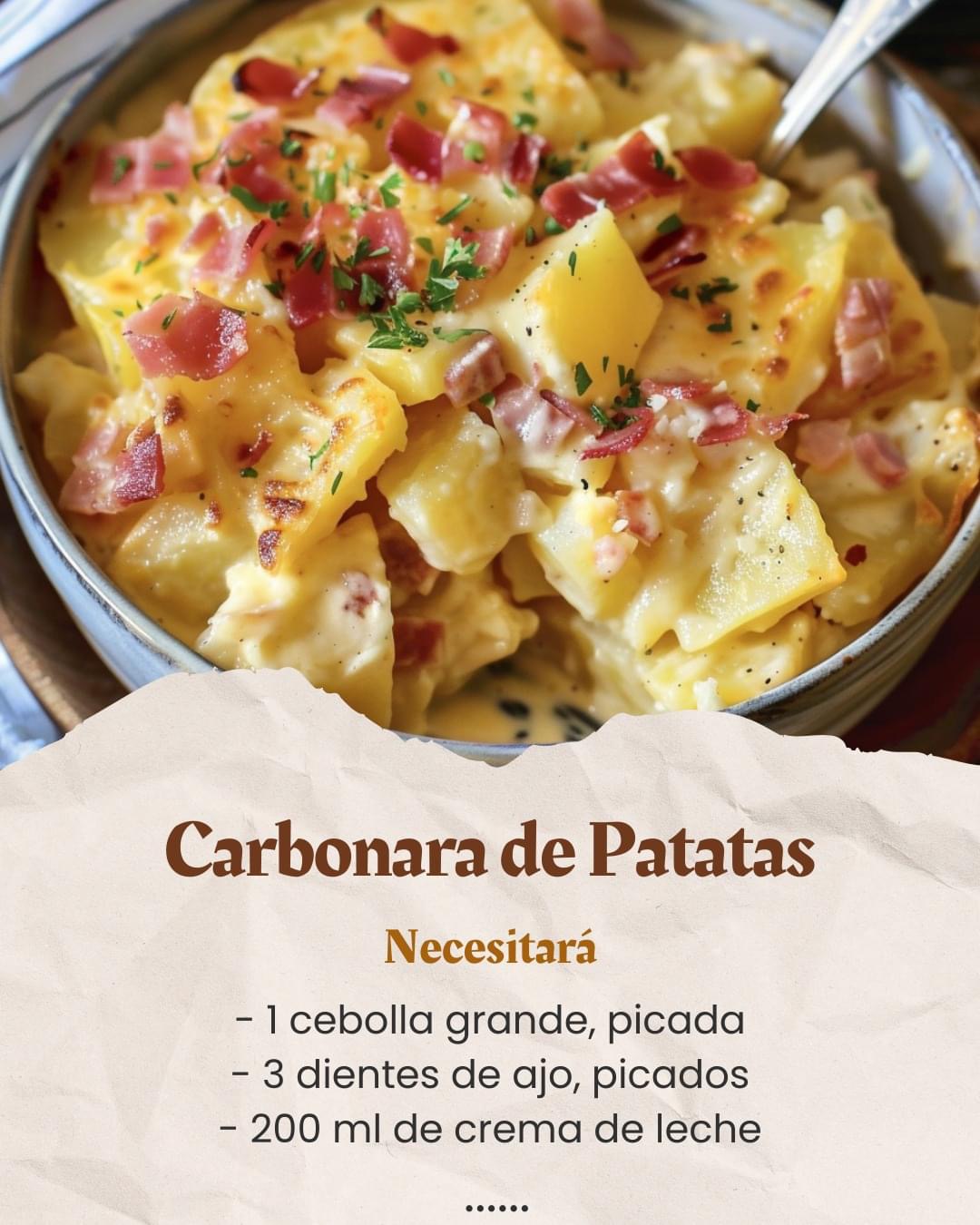 Carbonara de Patatas