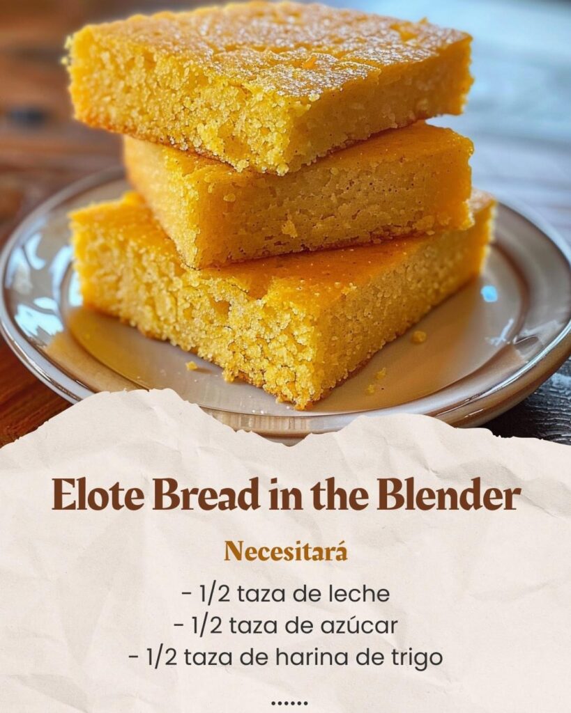 Pan de Elote en Licuadora
