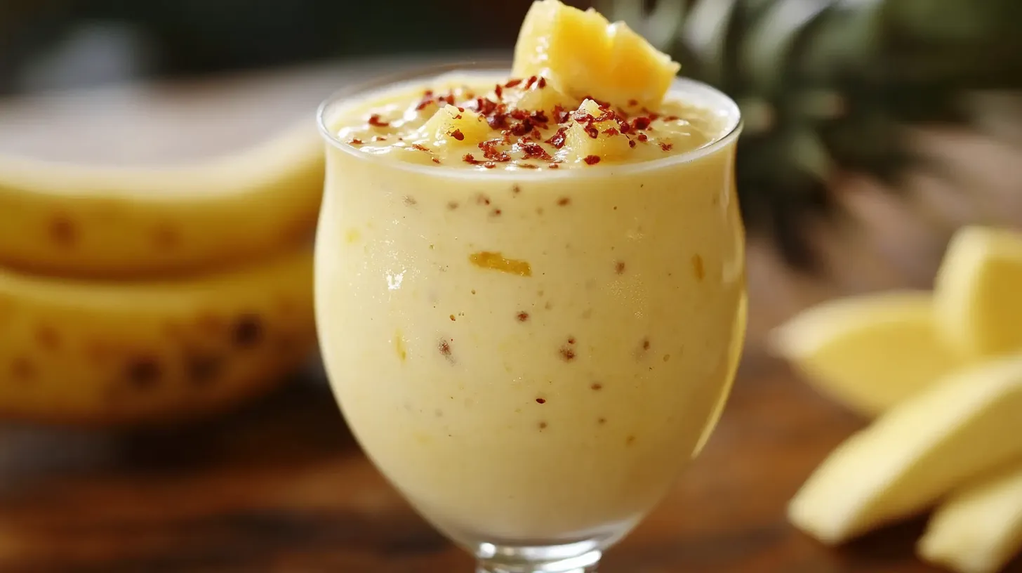 Batido de Piña y Plátano