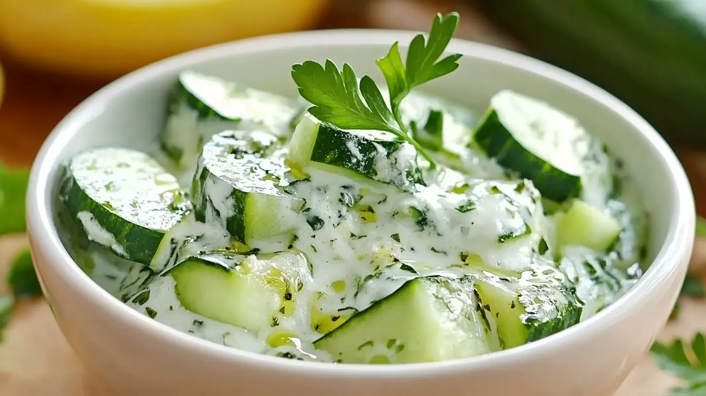 Dip de Pepino con un Toque de Ajo