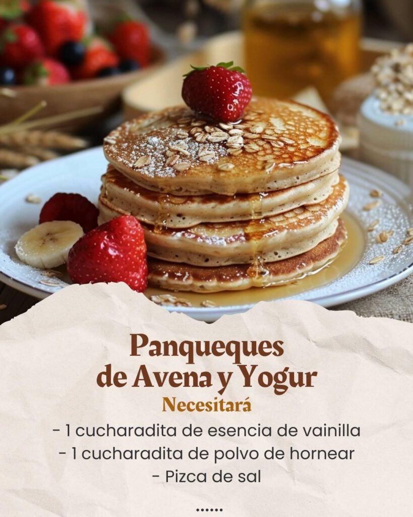 Panqueques de Avena y Yogur