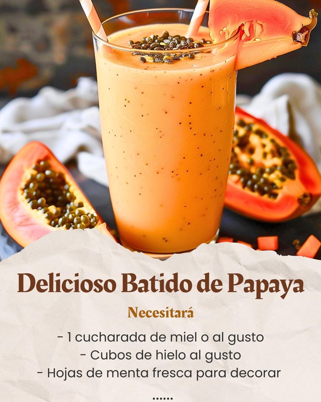 Batido de Papaya