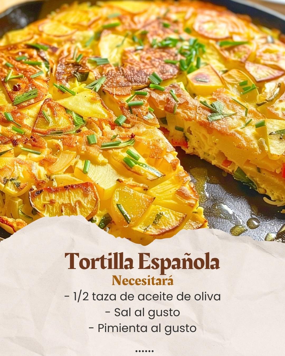Tortilla tradicional española