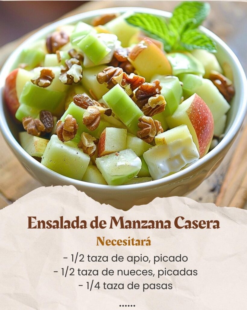 Ensalada de Manzana Casera