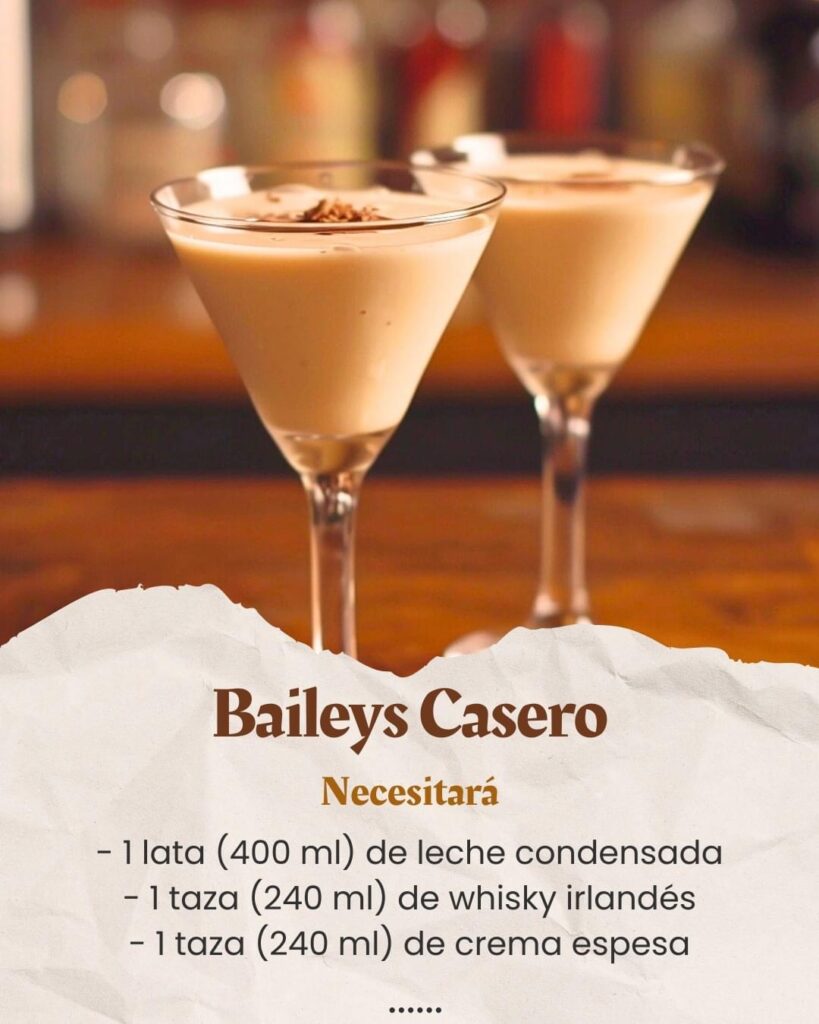 Baileys Casero con Café y Vainilla