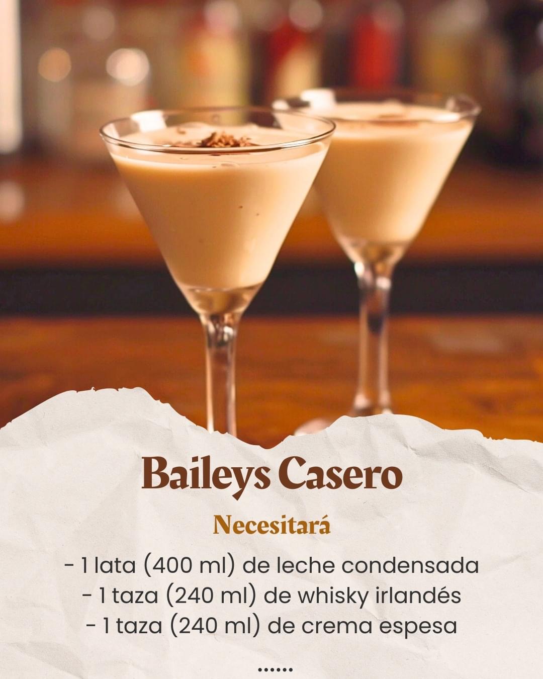 Baileys Casero con Café y Vainilla