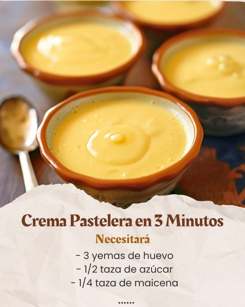 Crema Pastelera en 3 Minutos