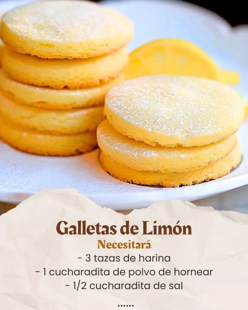 Deliciosas Galletas con Sabor a Limón 2 Galletas con Sabor a Limón