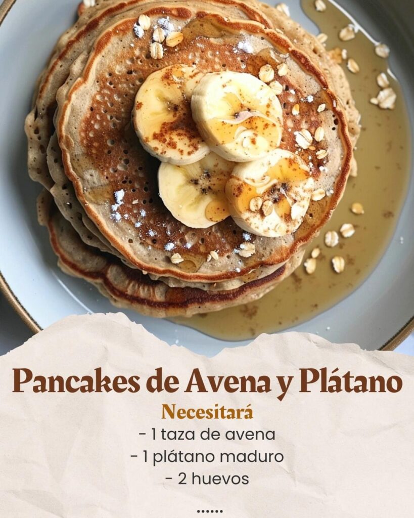 Pancakes de Avena y Plátano
