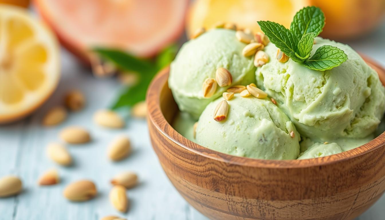 como hacer helados de pistacho