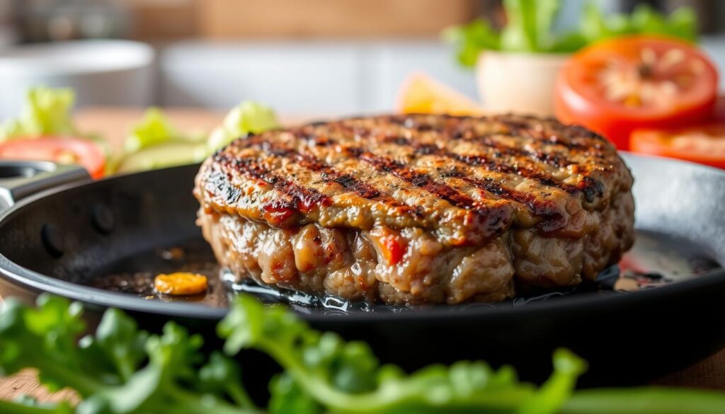 Cocción de hamburguesa