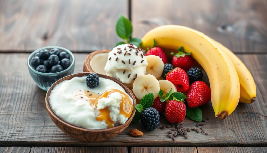 Ingredientes para helados saludables