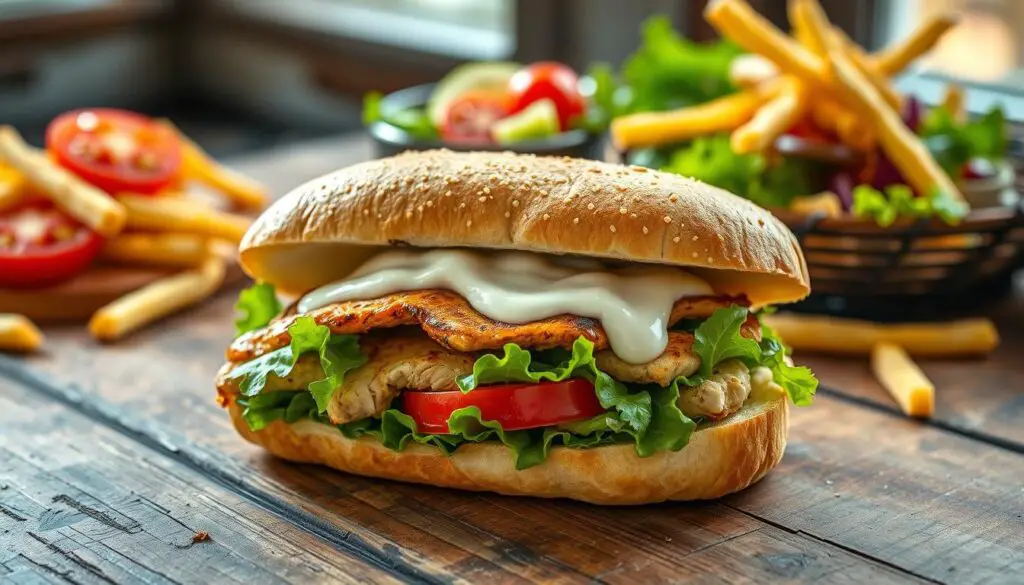 Sándwich de pollo casero