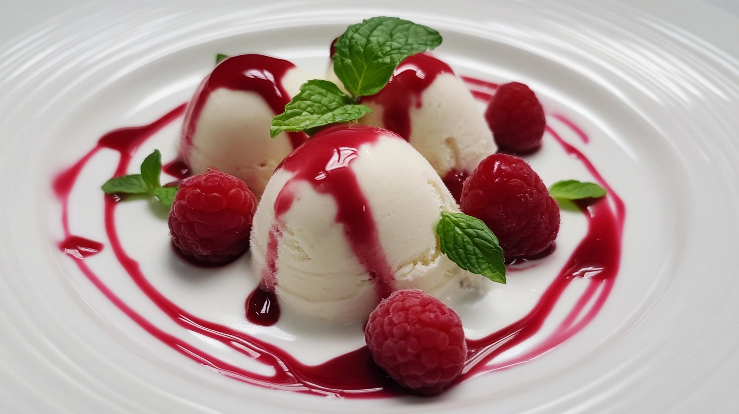 helado de fresa casero con yogur