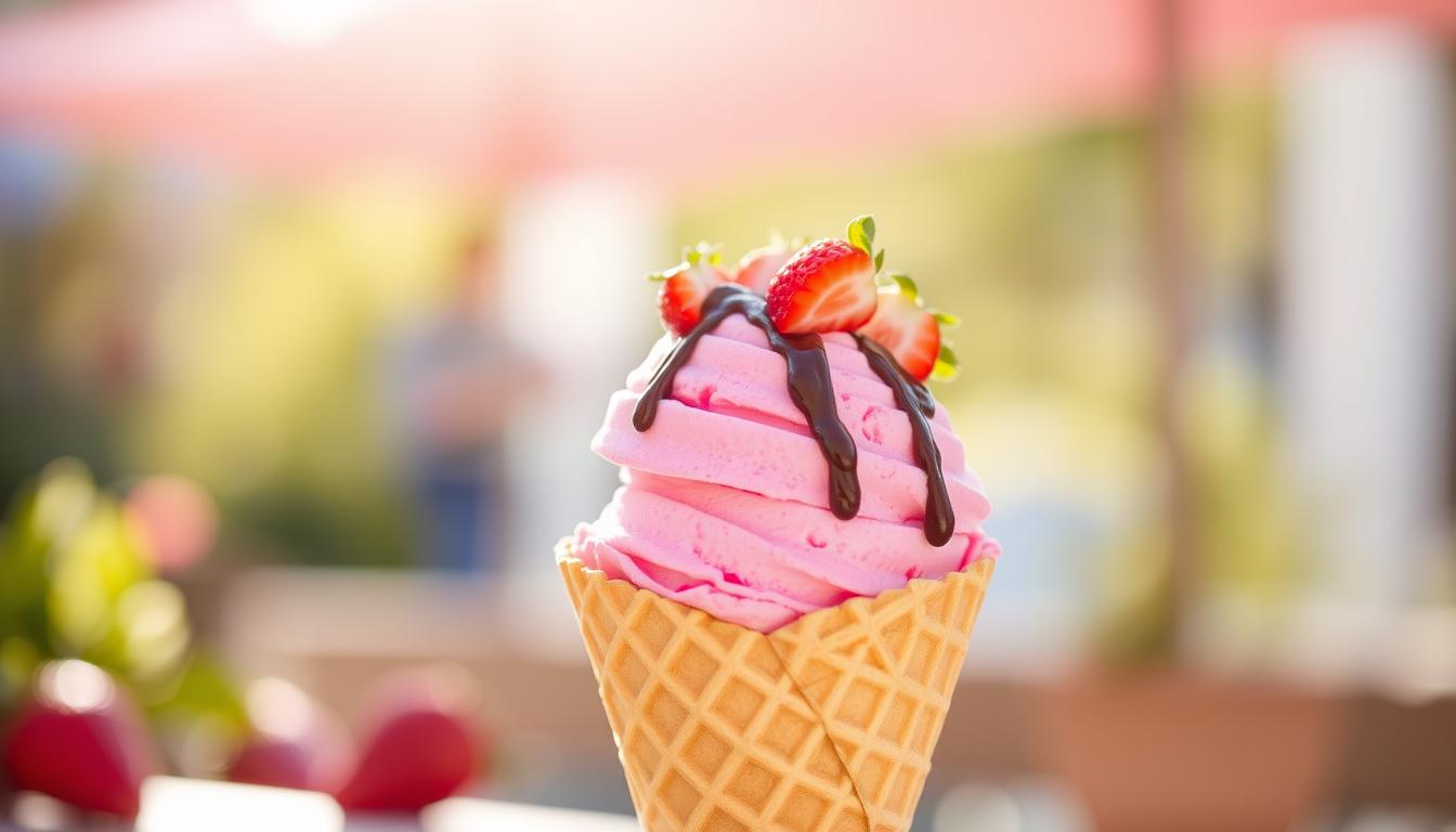 helado fresa