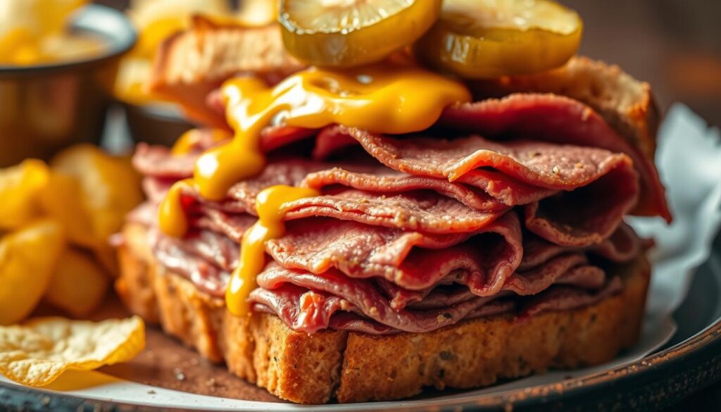 sandwich pastrami receta