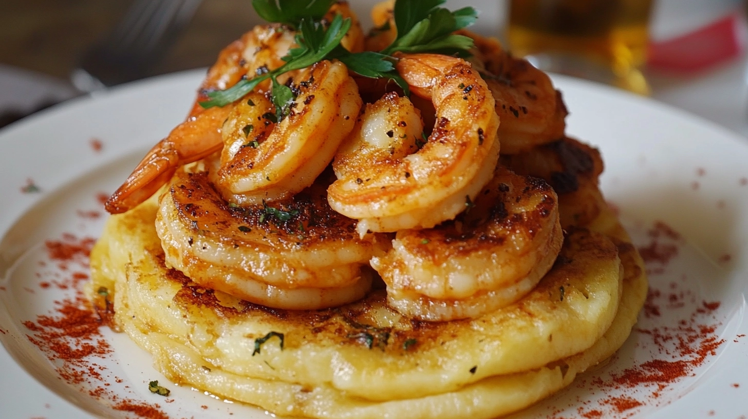 como hacer tortitas de camarones