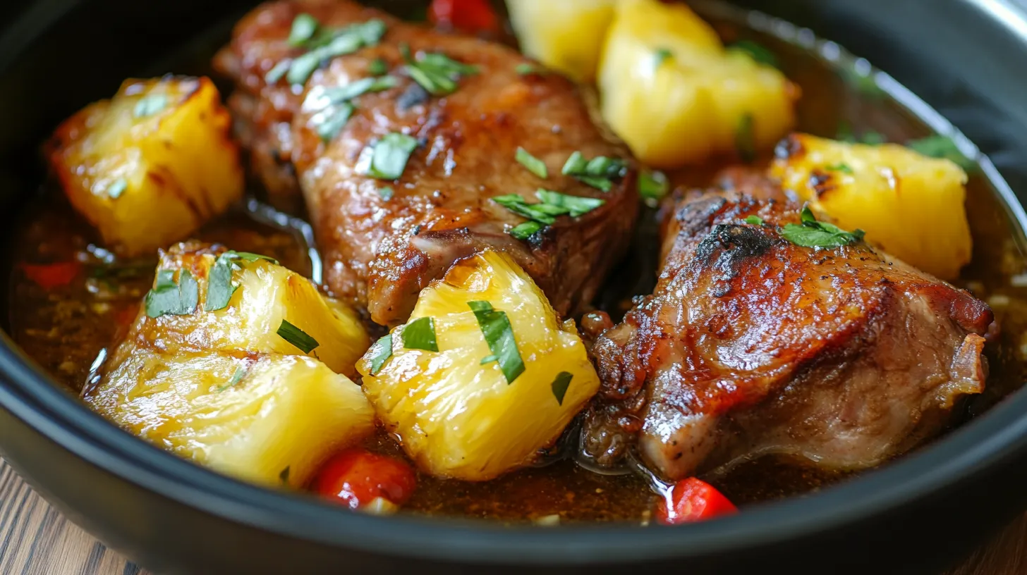 Pierna de Carne en Salsa de Piña