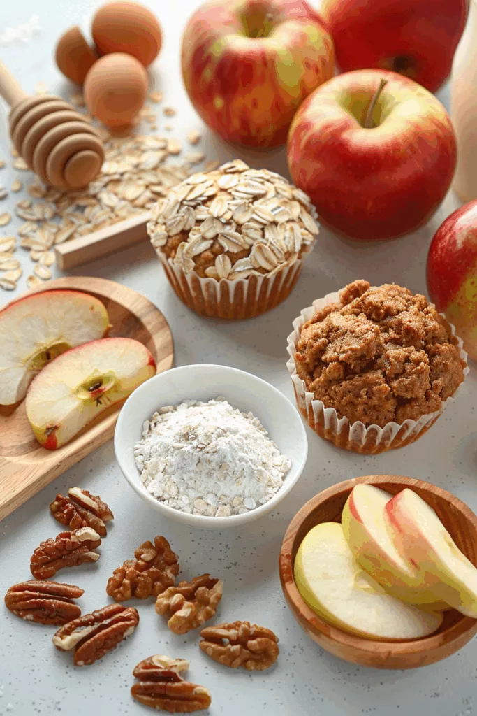 Muffins de Manzana Avena y Canela