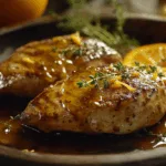 Pechuga de Pollo con Miel y Mostaza a la Naranja