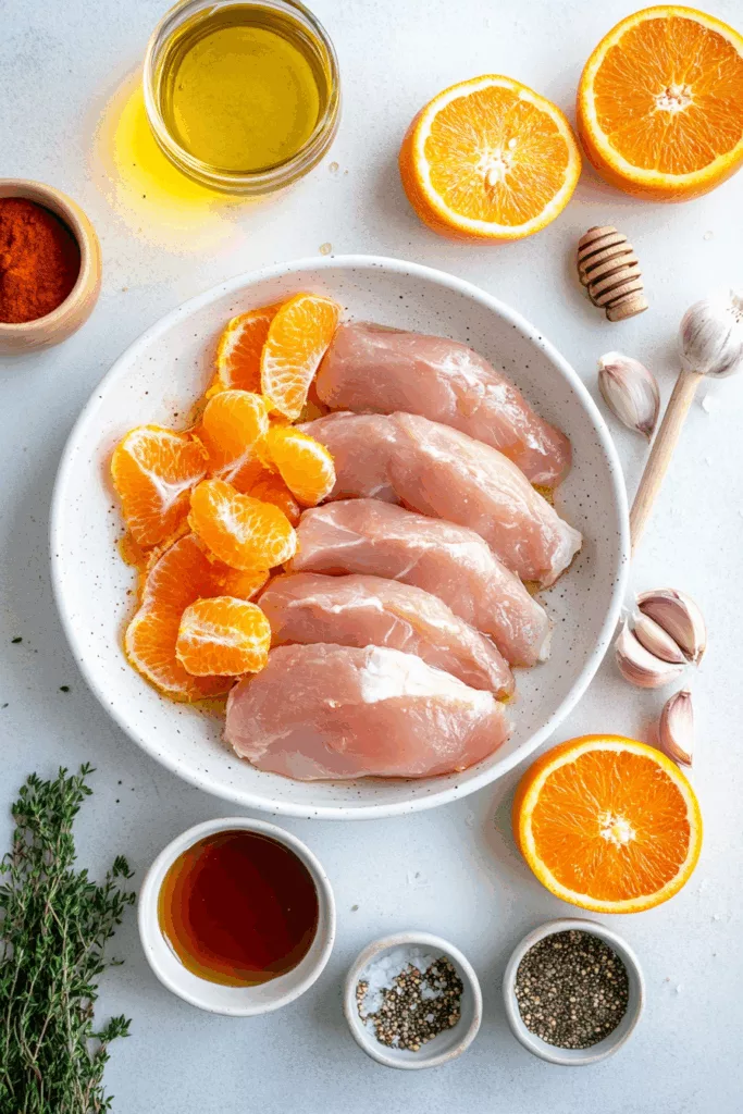 Pechuga de Pollo con Miel y Mostaza a la Naranja