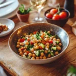 Ensalada Griega de Garbanzos con Lim&oacute;n y Aceite de Oliva