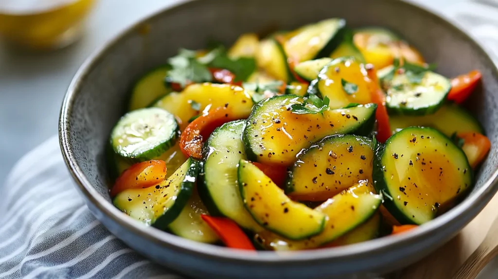 Ensalada de Pepino Zanahoria y Remolacha con Aderezo de Miel y Mostaza 6 Ensalada de Pepino Zanahoria y Remolacha con Aderezo de Miel y Mostaza