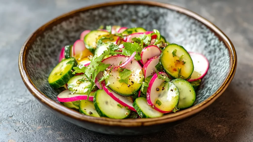 Ensalada de Pepino Zanahoria y Remolacha con Aderezo de Miel y Mostaza 5 Ensalada de Pepino Zanahoria y Remolacha con Aderezo de Miel y Mostaza