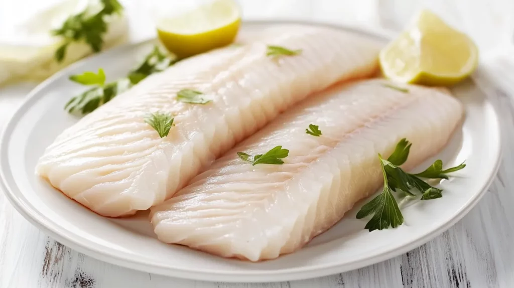 Filete de Pescado con Salsa de Mantequilla y Limon