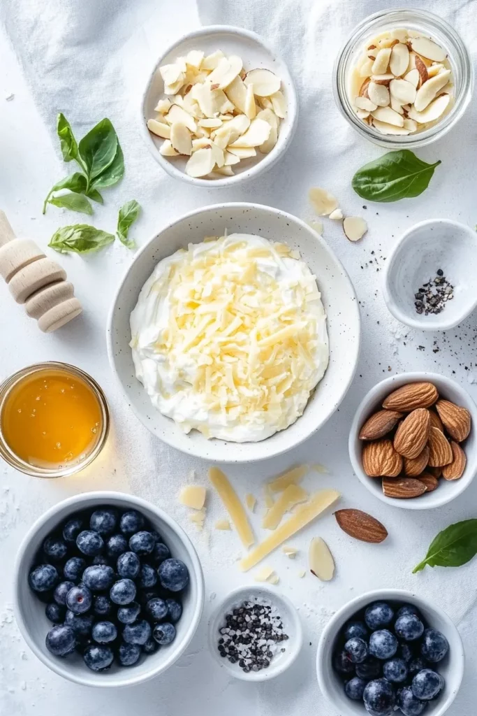 Bolitas de Queso Crema con Arándanos y Almendras