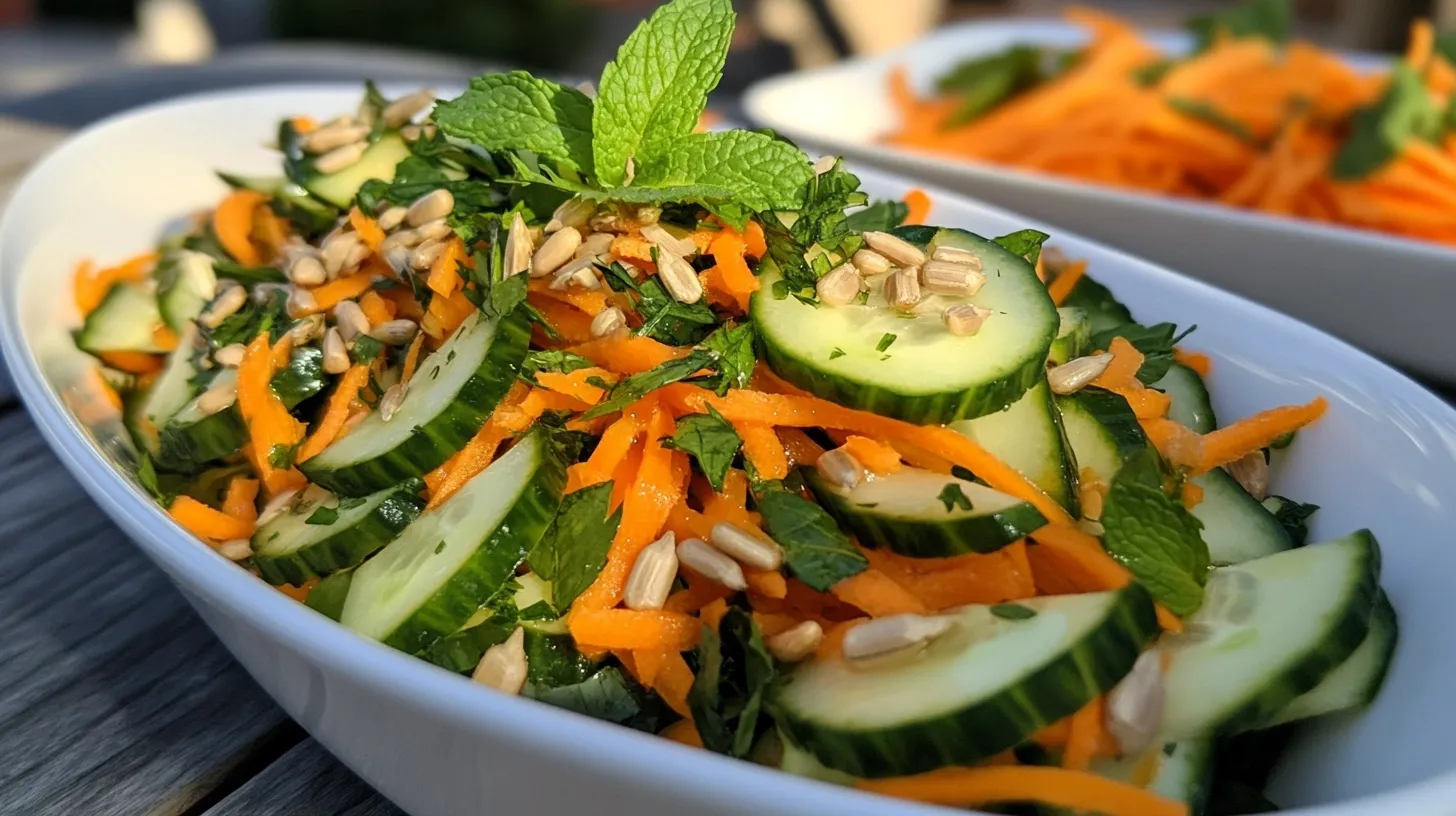 Ensalada Ligera de Pepino y Zanahoria
