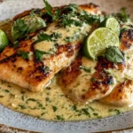 Pechugas de Pollo con Crema de Cilantro