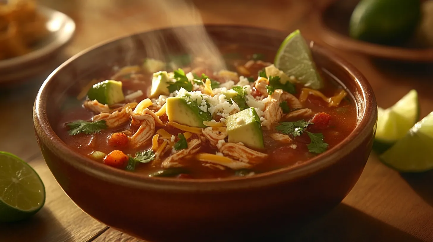 Como Hacer Sopa de Tortilla con Pollo