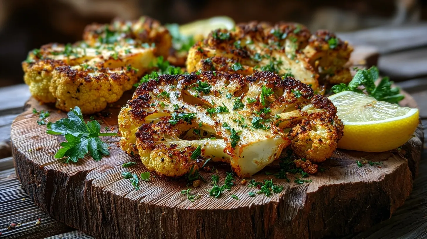 Filetes de Coliflor Asados Crujientes