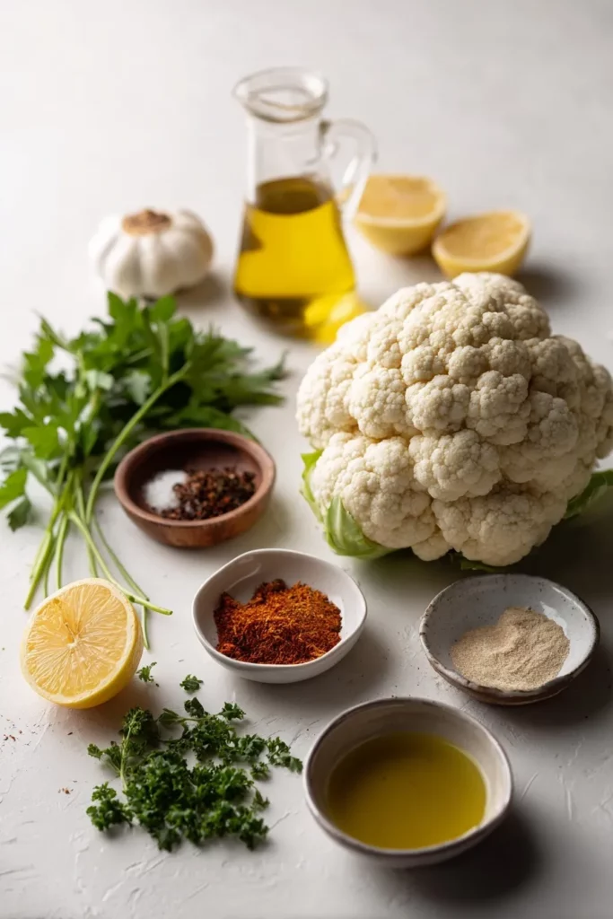 Filetes de Coliflor Asados Crujientes