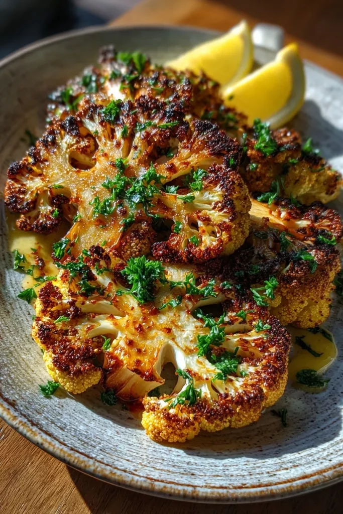 Filetes de Coliflor Asados Crujientes