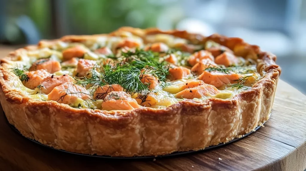 Quiche de Salmon y Puerros