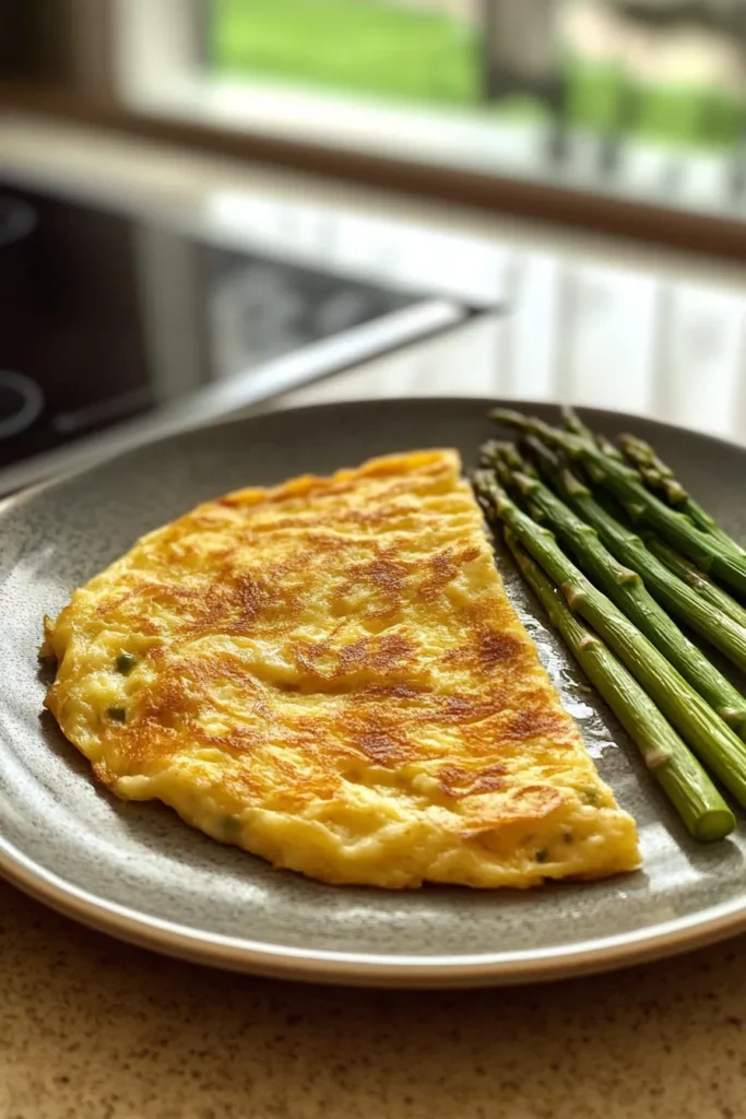 Tortilla de patatas con esparragos
