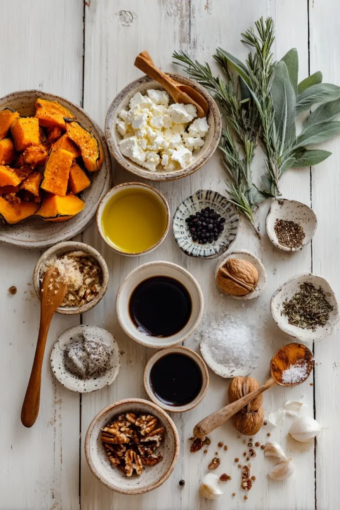 Calabaza Asada con Miel, Arándanos y Queso de Cabra