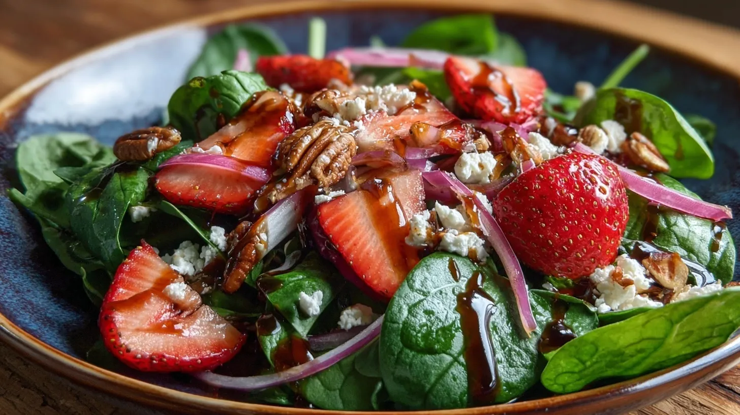 Ensalada de Espinacas y Fresas