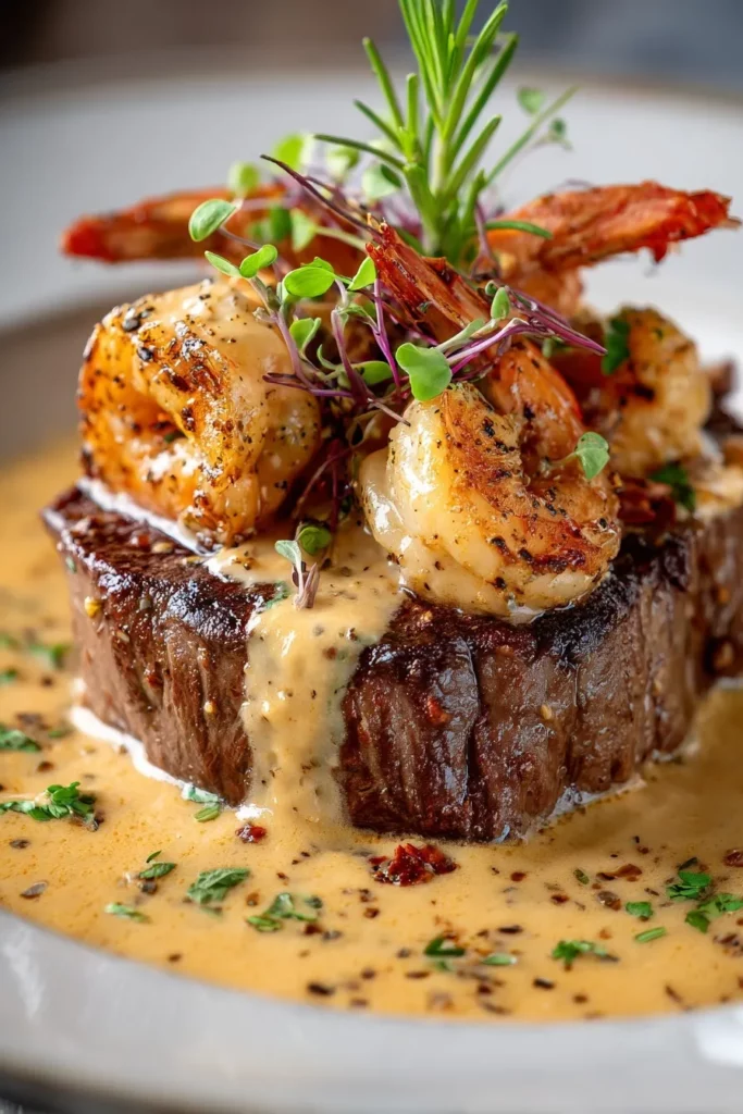Filete Mignon con Camarones y Salsa de Crema de Langosta: ¡El Mejor Plato para Sorprender! 7 Filete Mignon con Camarones y Salsa de Crema de Langosta