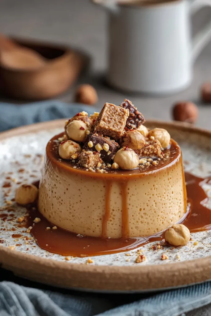 Flan de Ferrero Rocher