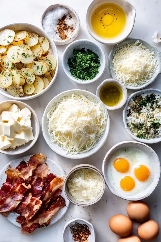 Gratinado de Patatas a la Carbonara