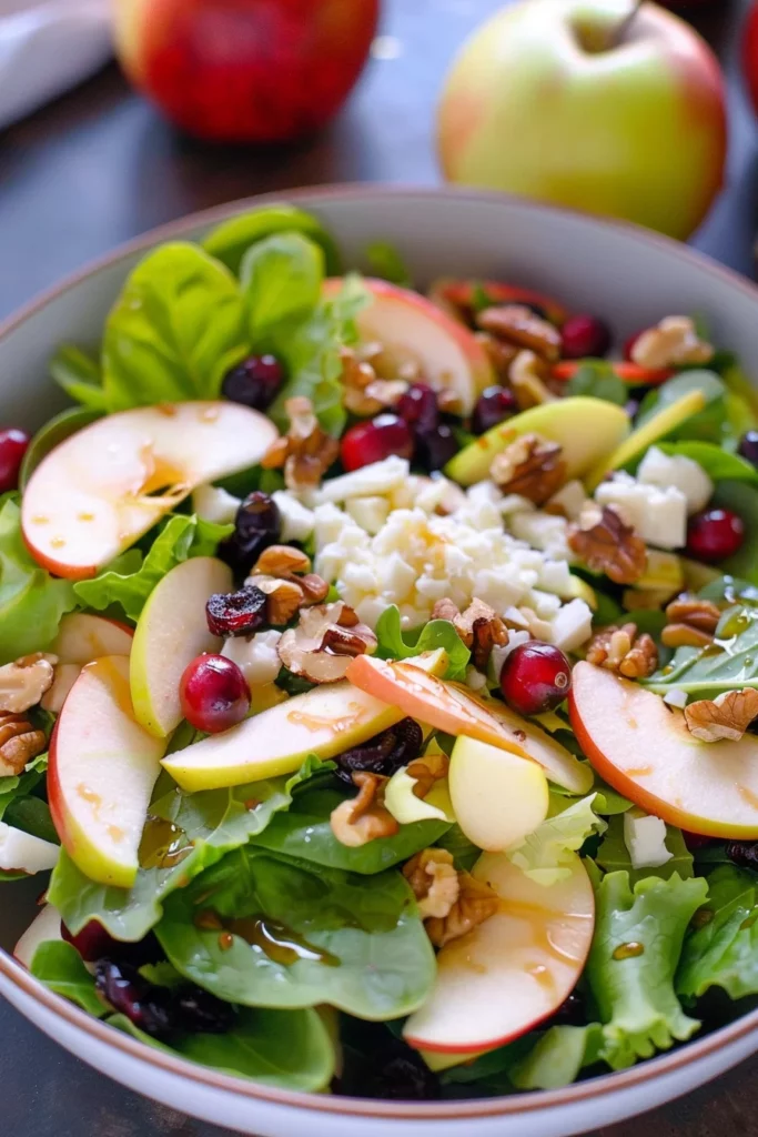 Ensalada de Manzana y Nuez con Vinagreta de Mostaza: Receta Refrescante